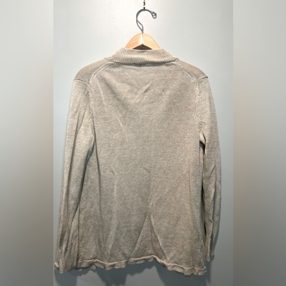 Talbots Summer Linen Beige Open-Front Sweater Cardigan
Size Medium - Picture 6 of 6